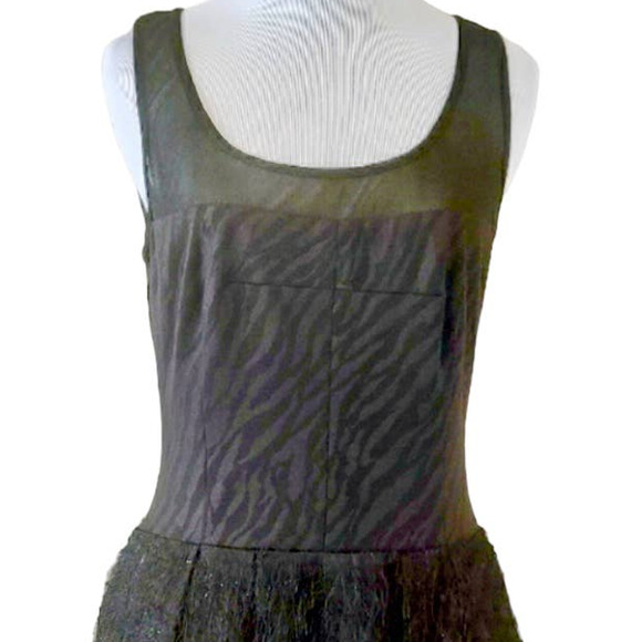 Rachel Roy Dress with Feathered Skirt - Picture 3 of 6